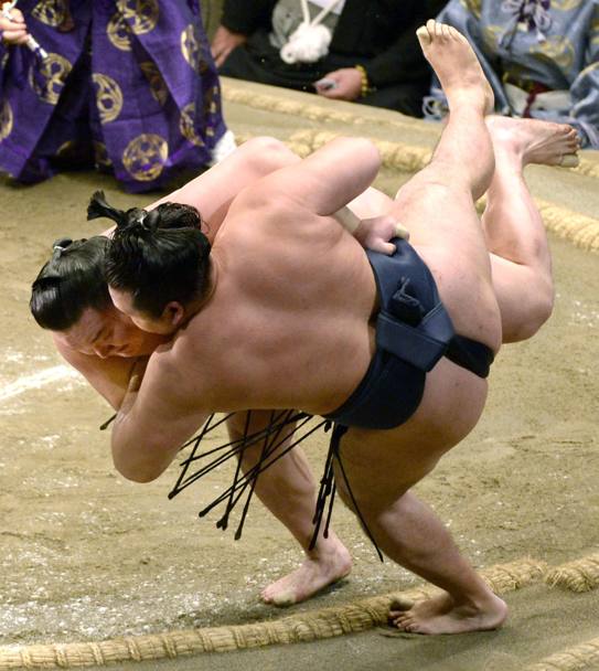 Torneo di sumo a Tokyo (Ap)